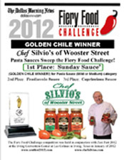 chef silvios 1st place awards